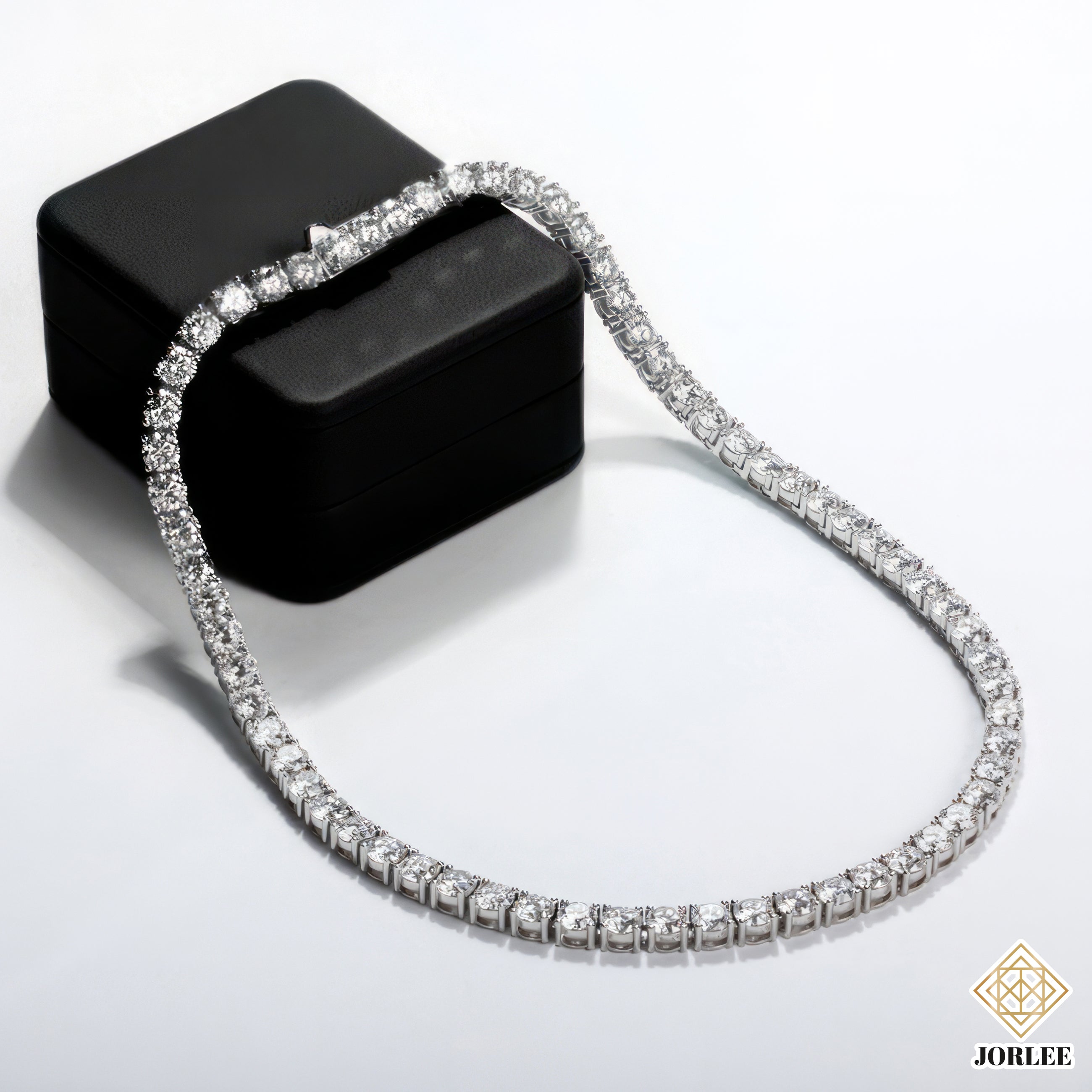 Moissanite Miami Cuban Link Chain S925 Sterling Silver 18K