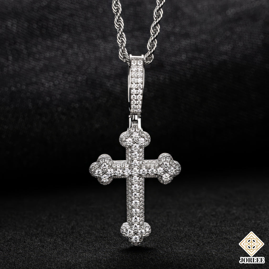 HipHop Style Cross Sparkling Bling Necklace