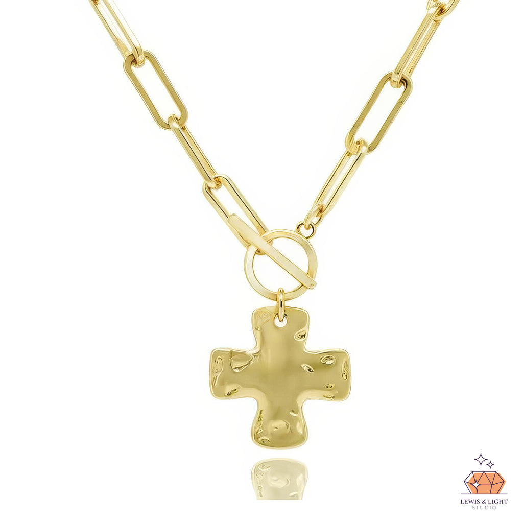 Dented Cross Circular Link Chain