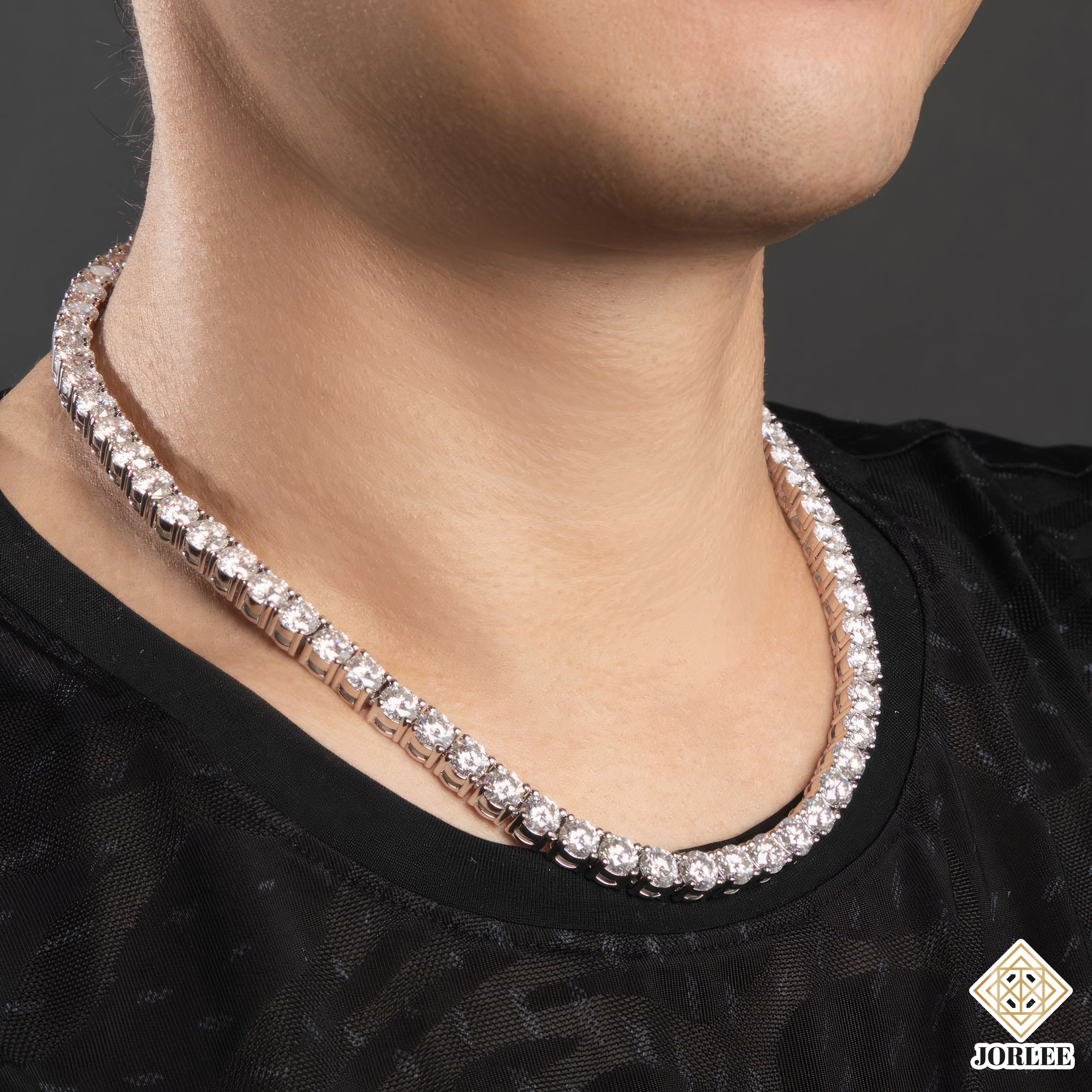 Moissanite Miami Cuban Link Chain S925 Sterling Silver 18K