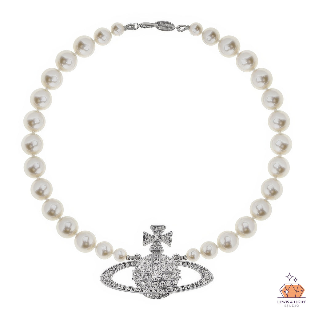 Vivienne Westwood Großes Basrelief-Perlenchoker