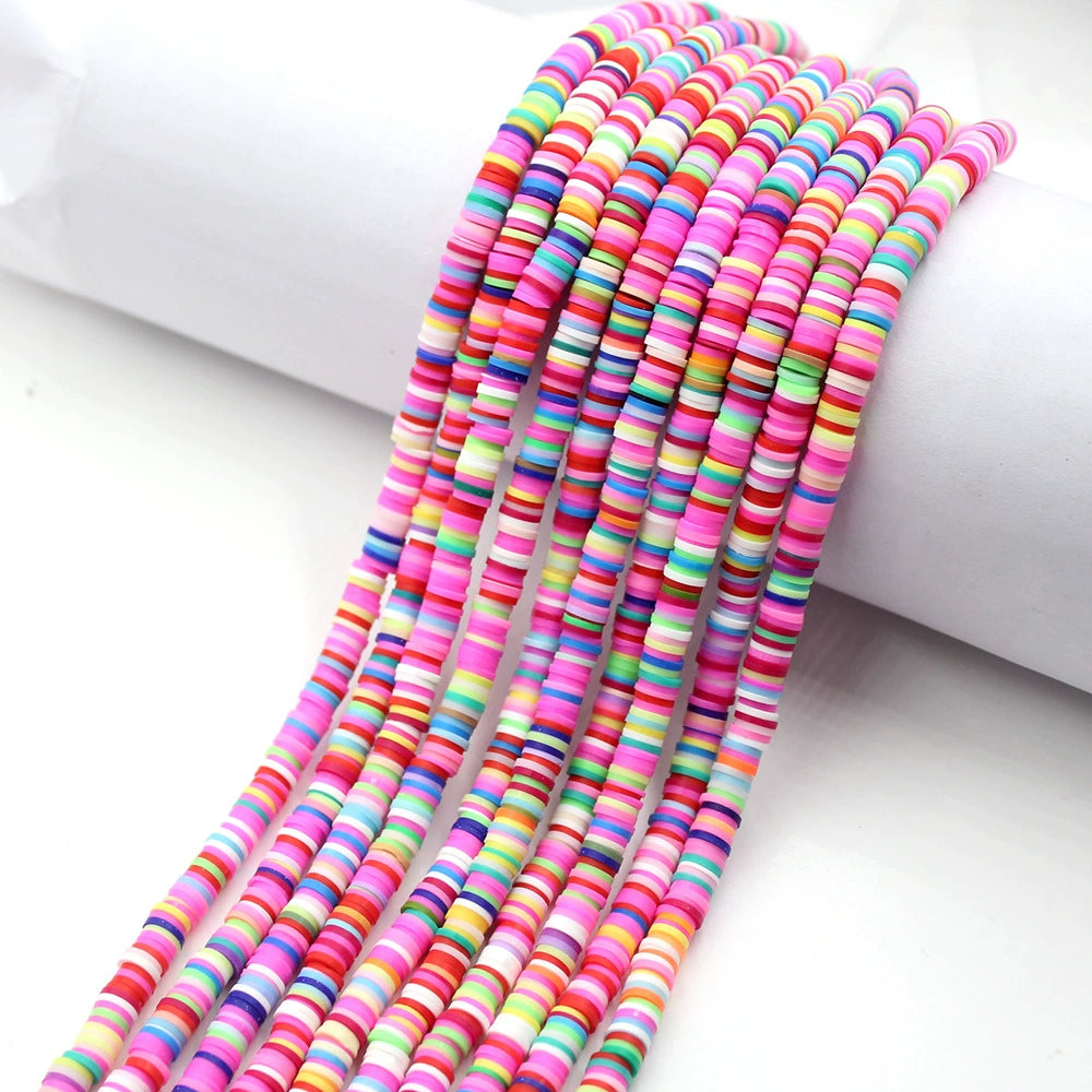 Soft Pottery Clay Beads Mixed Color Necklace – Santeria Bead Eleke Set of 8 | Eleke De Santeria