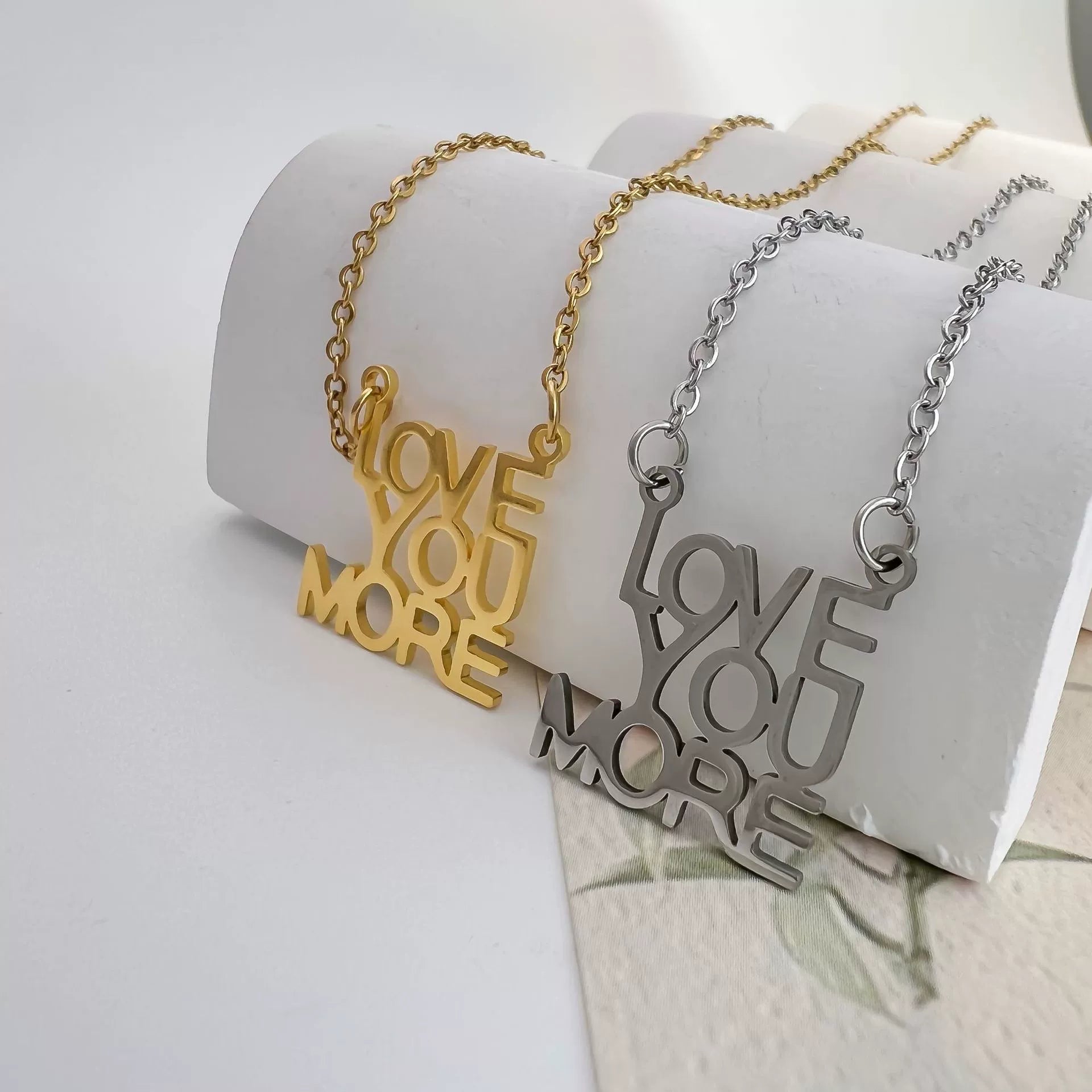 Love You More Necklace – 925 Sterling Silver Romantic Gift for Her