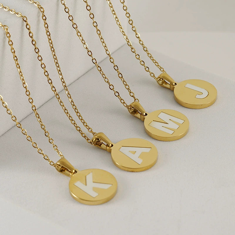 Dainty Disc Initial Necklace – Monogram Jewelry for Mother’s Day & Birthday Gifts