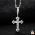 Moissanite Crusade Necklace - Silver