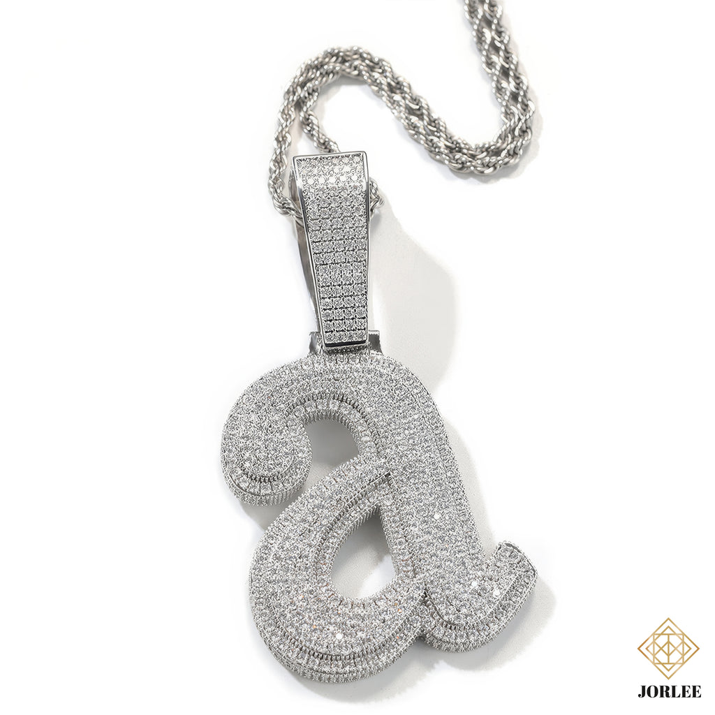 Iced Out "A Minor" Pendant Necklace: Hip Hop Bling Chain Jewelry, Gift for Him