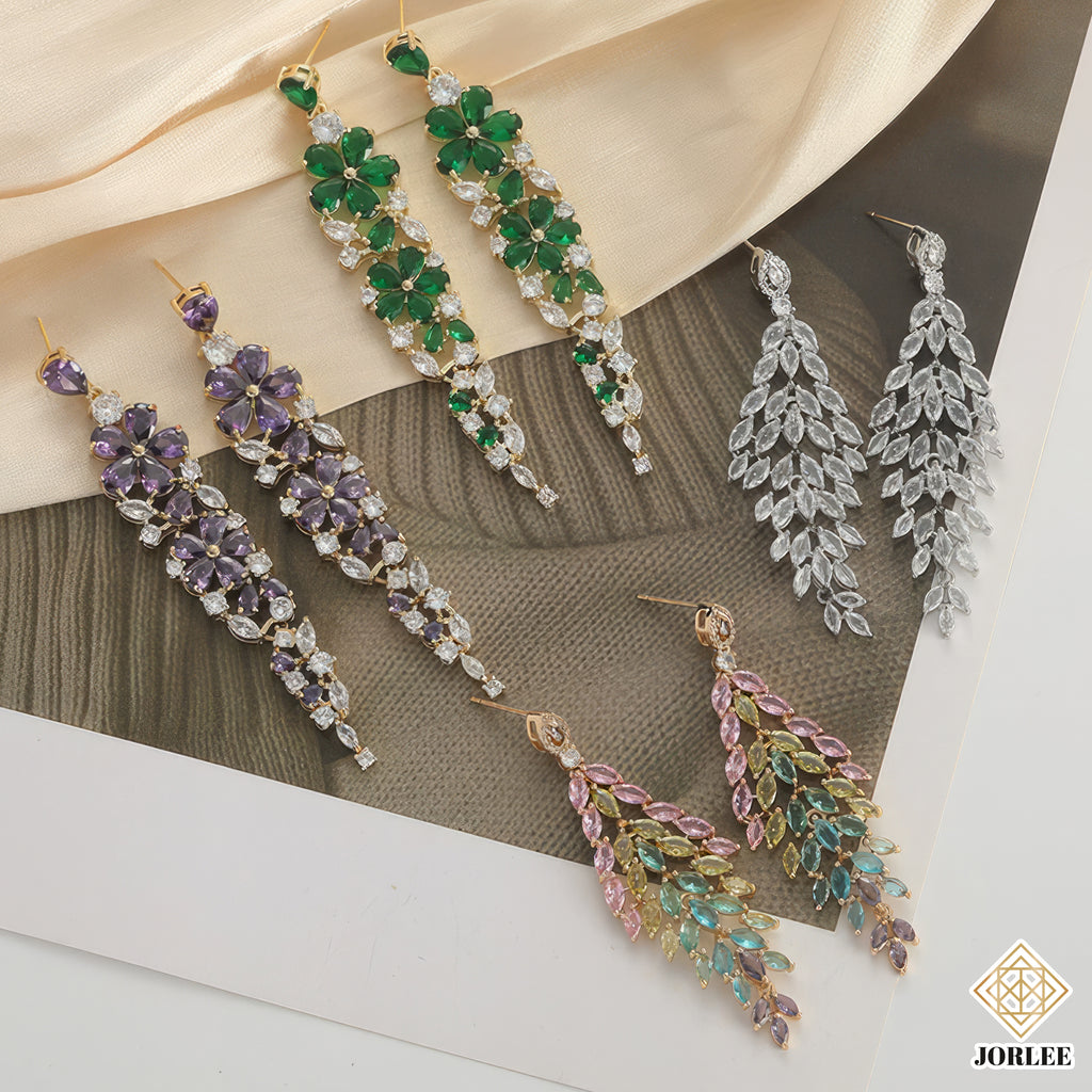 Bridal Crystal Chandelier Earrings