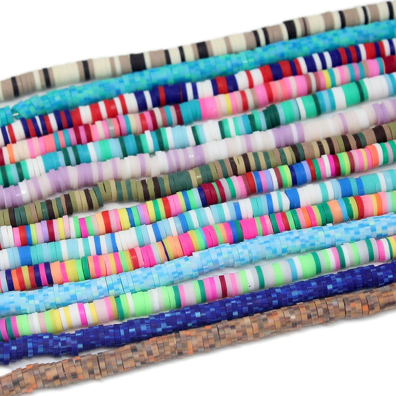 Soft Pottery Clay Beads Mixed Color Necklace – Santeria Bead Eleke Set of 8 | Eleke De Santeria