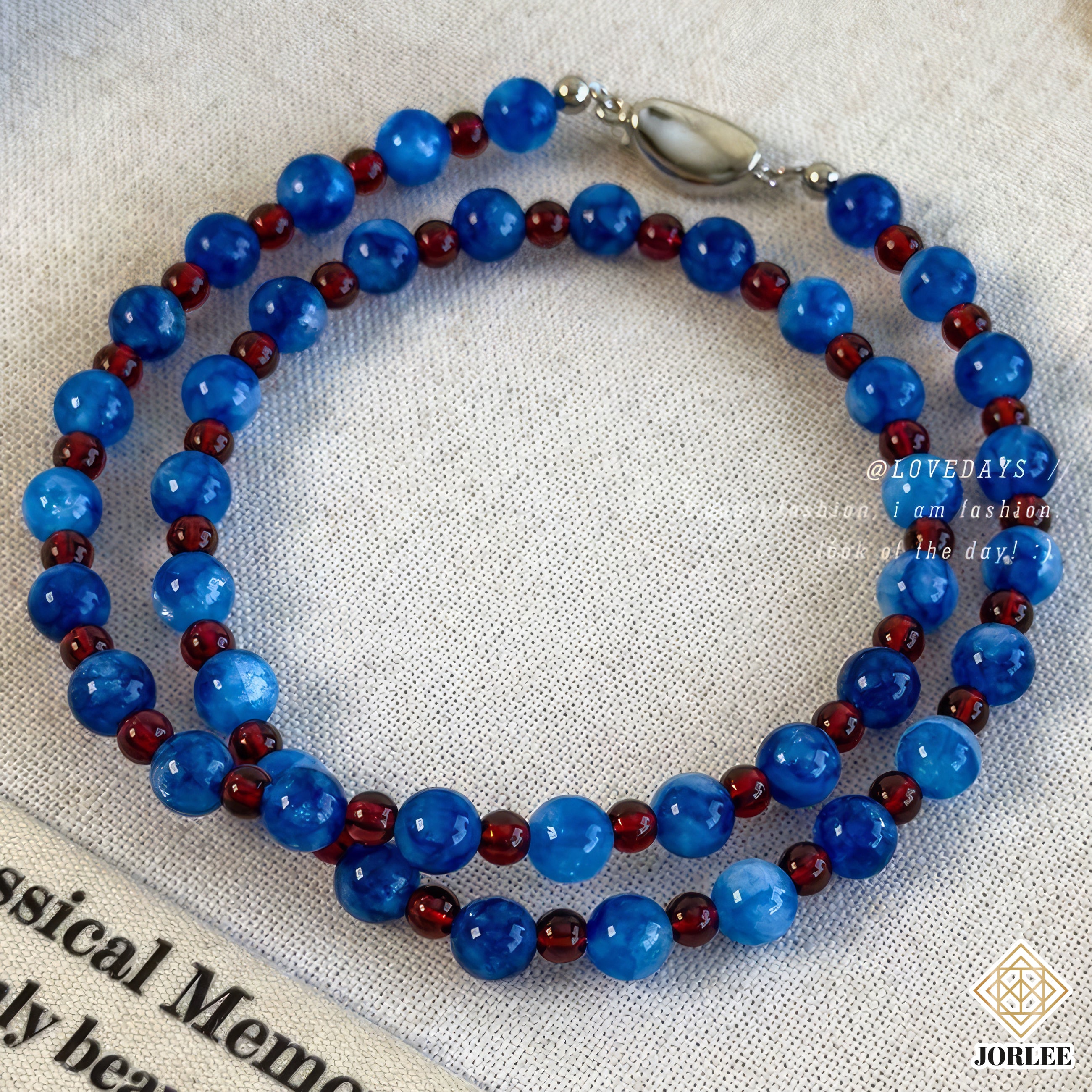 Blue Beaded Necklace