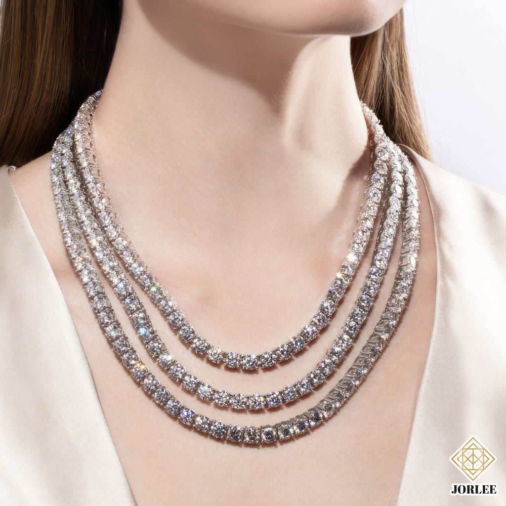 Moissanite Miami Cuban Link Chain S925 Sterling Silver 18K