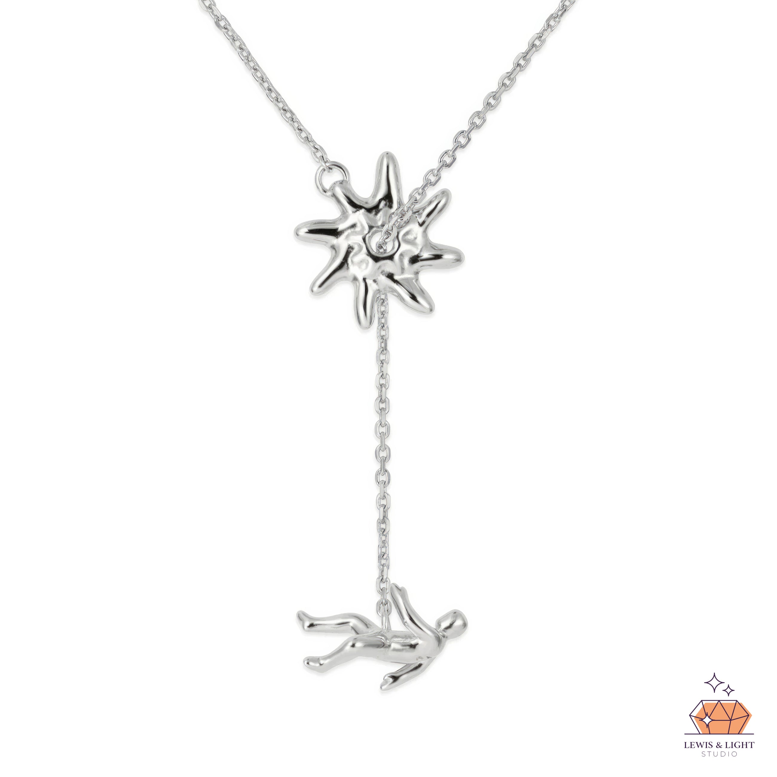 Mann schiebt Venus – Silber