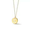 One in a Million Initial Monogram Disc Necklace