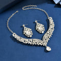 Gothic Rhinestone Bridal Necklace Set – Elegant Bride & Bridesmaid Crystal Jewelry