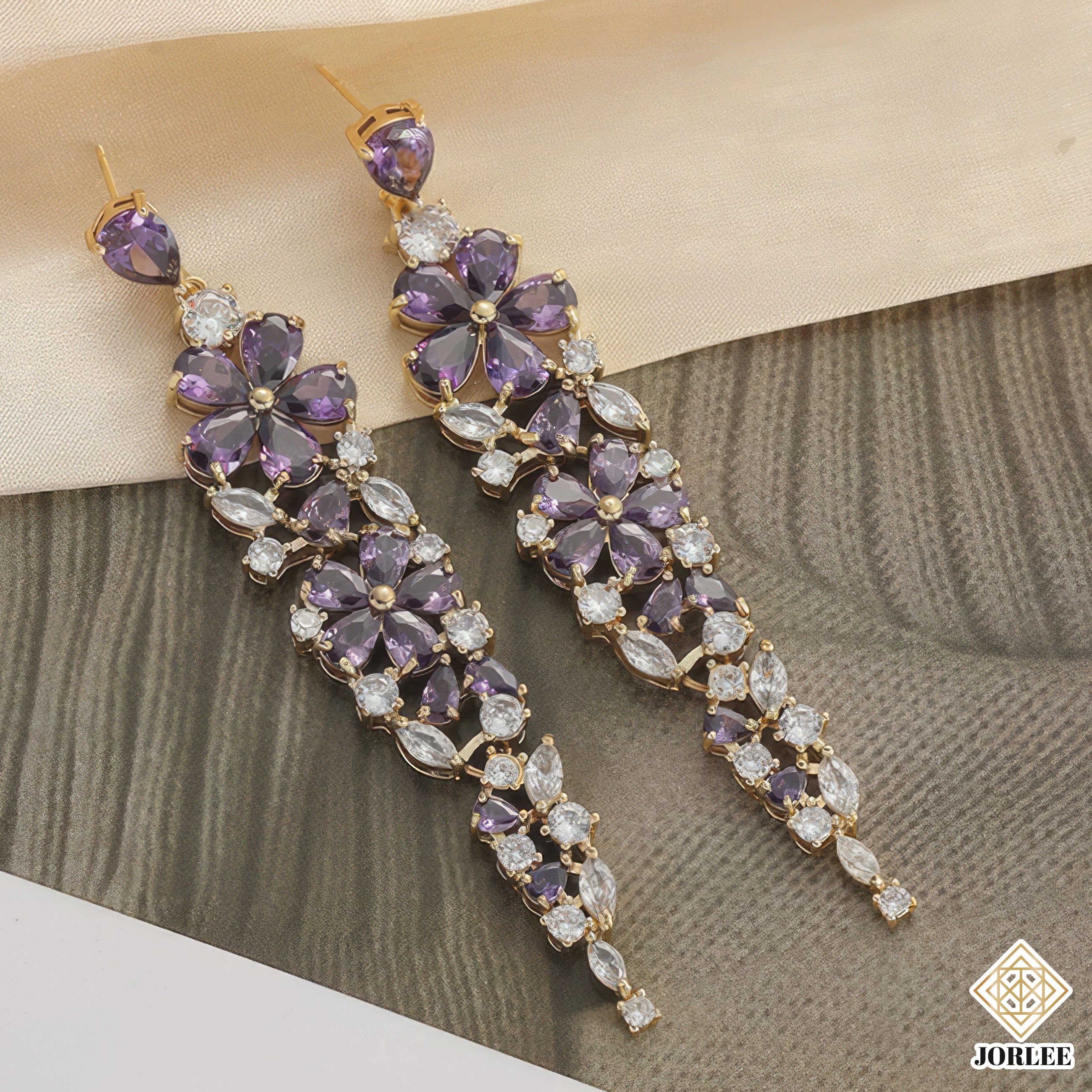 Bridal Crystal Chandelier Earrings