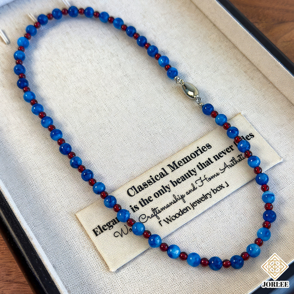 Blue Beaded Necklace