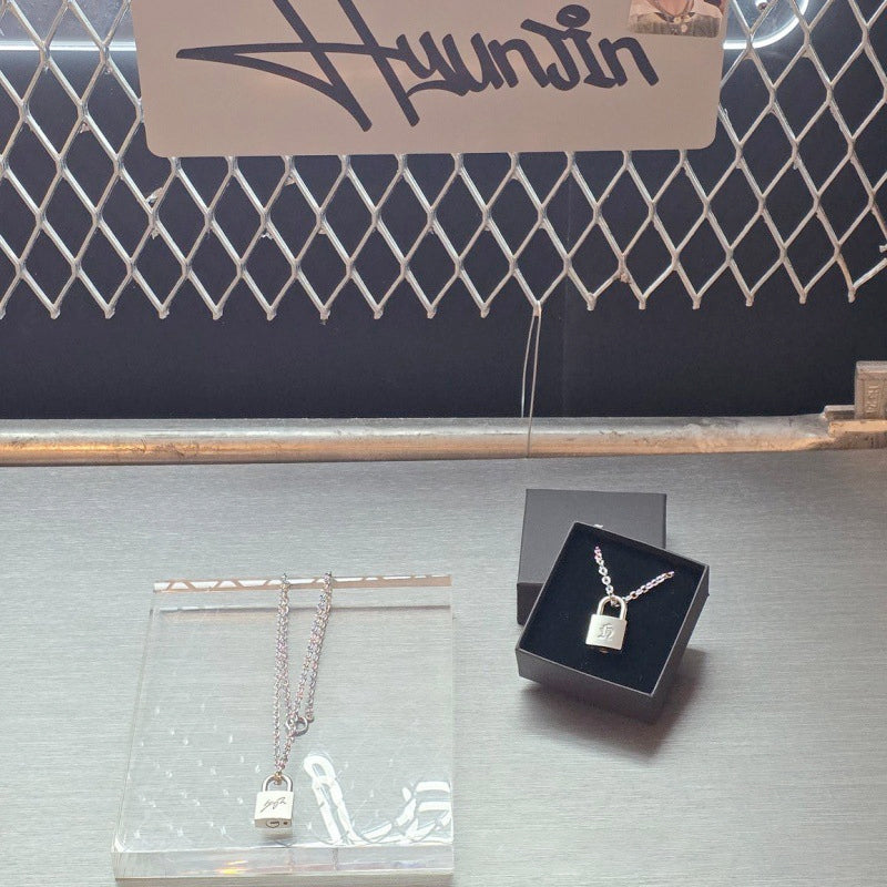 Hyunjin Stray Kids Lock Necklace – K-Pop Star Necklace
