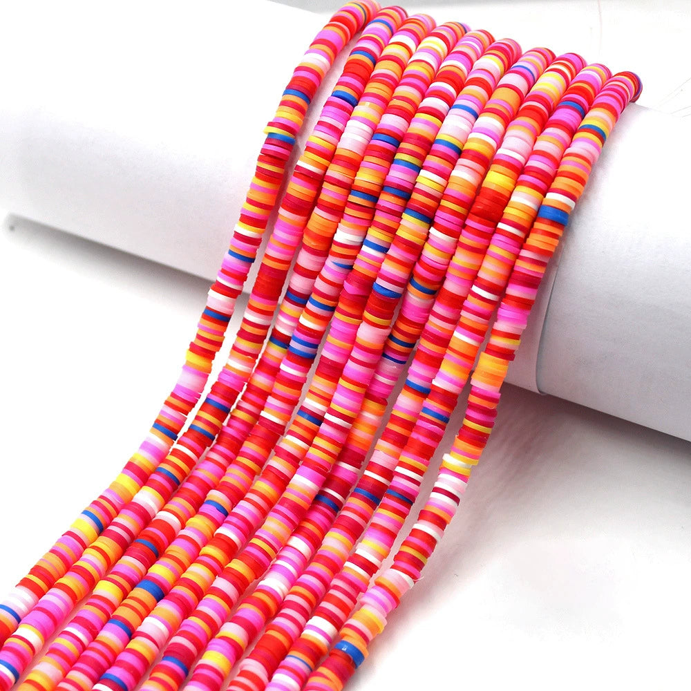 Soft Pottery Clay Beads Mixed Color Necklace – Santeria Bead Eleke Set of 8 | Eleke De Santeria