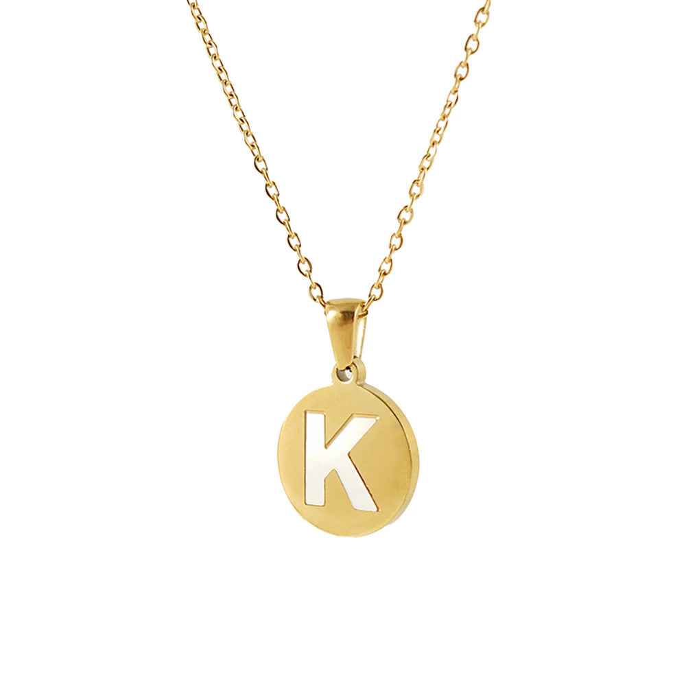 Dainty Disc Initial Necklace – Monogram Jewelry for Mother’s Day & Birthday Gifts