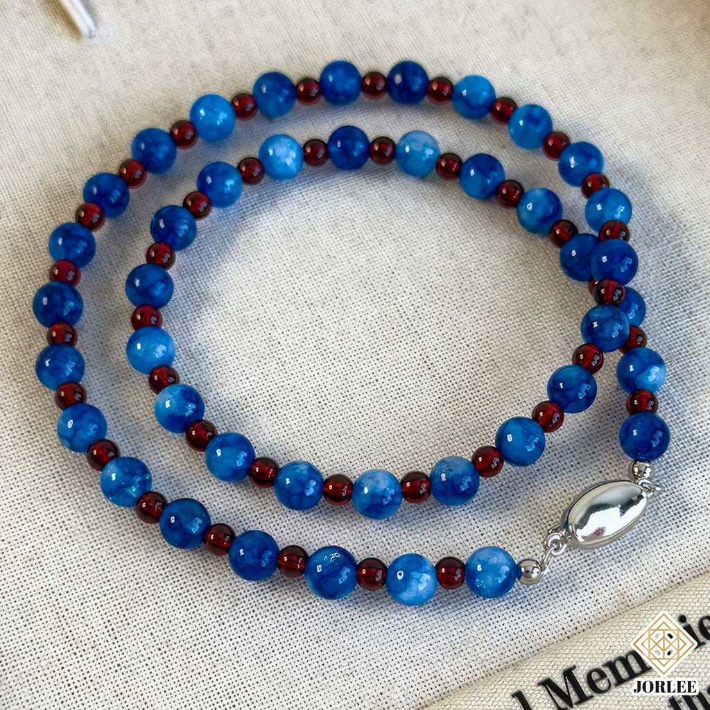 Blue Beaded Necklace