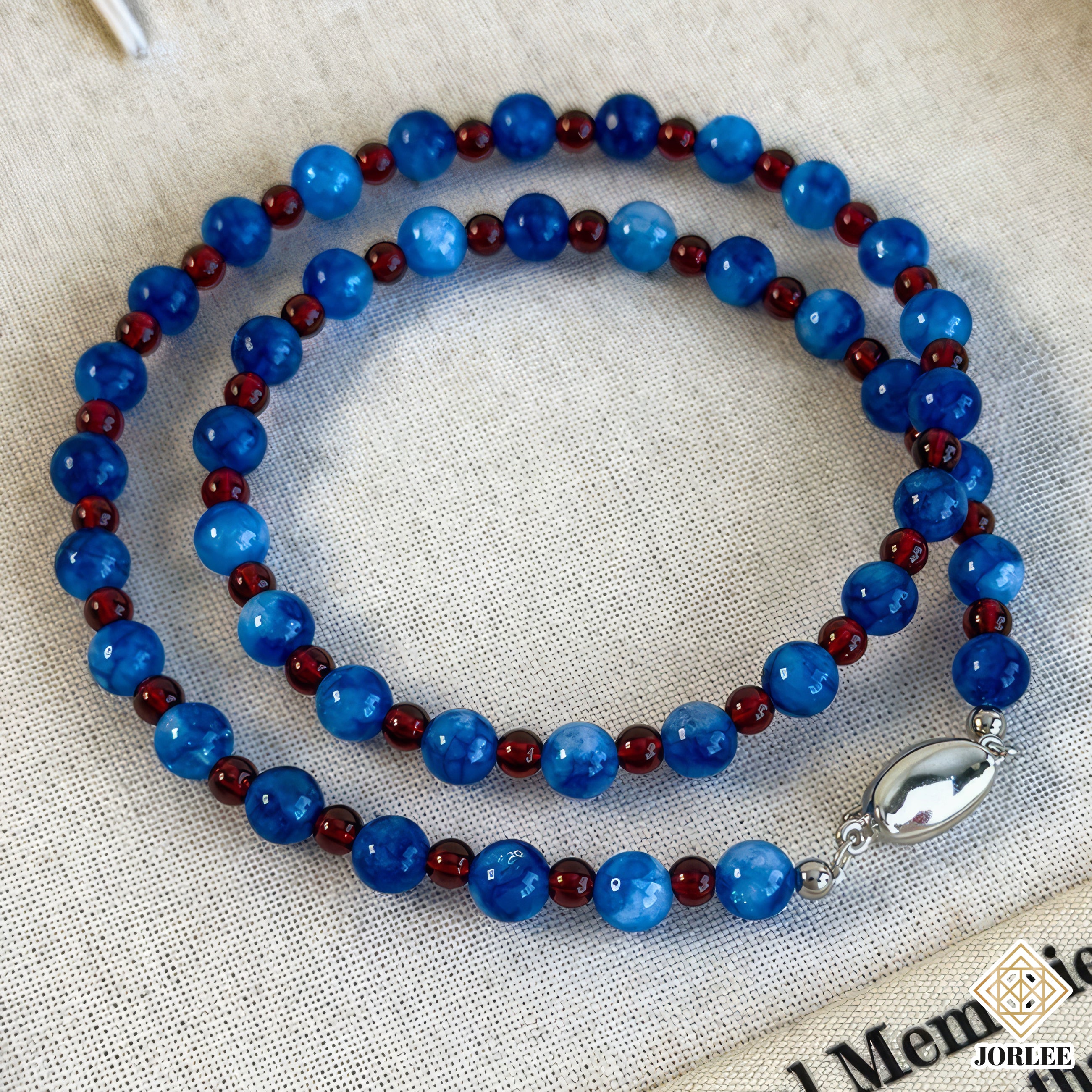 Blue Beaded Necklace