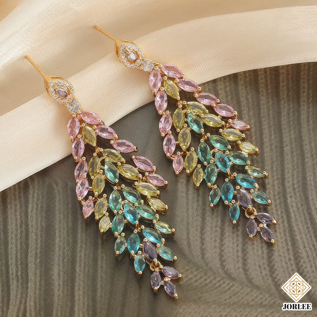 Bridal Crystal Chandelier Earrings