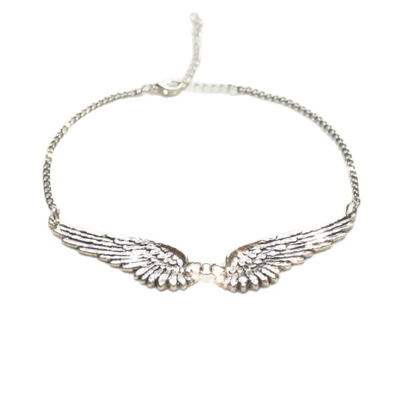Wing Necklace – Guardian Angel Necklace Gold Wings Angel Wing Kendall Choker