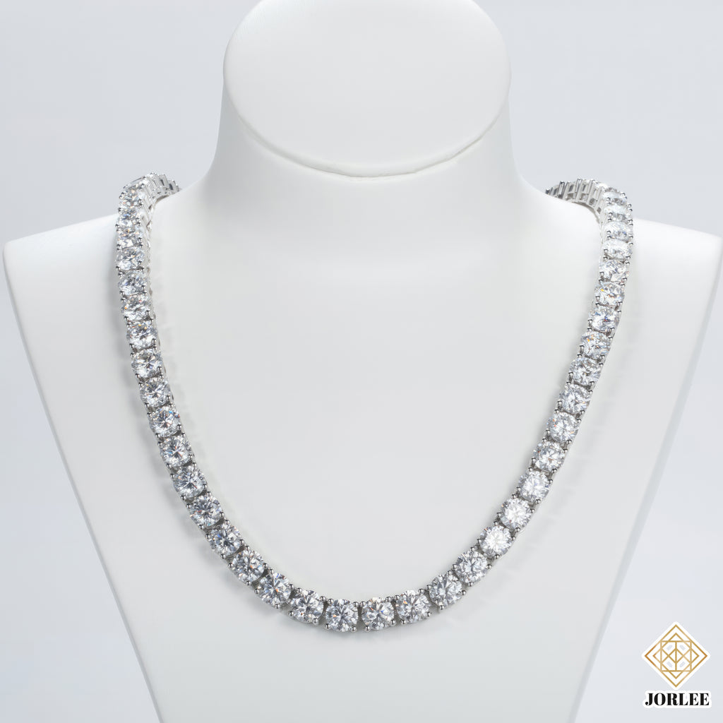 Moissanite Miami Cuban Link Chain S925 Sterling Silver 18K