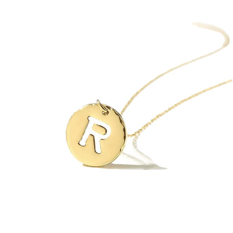 One in a Million Initial Monogram Disc Necklace
