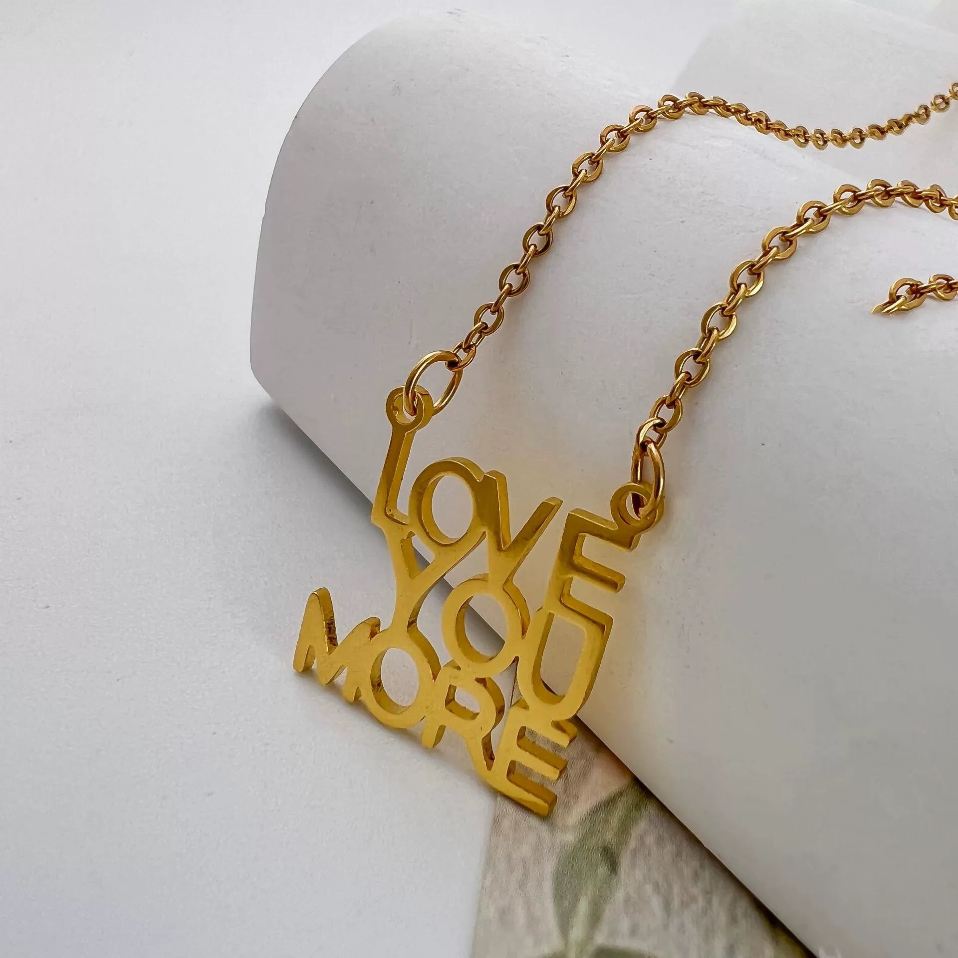 Love You More Necklace – 925 Sterling Silver Romantic Gift for Her