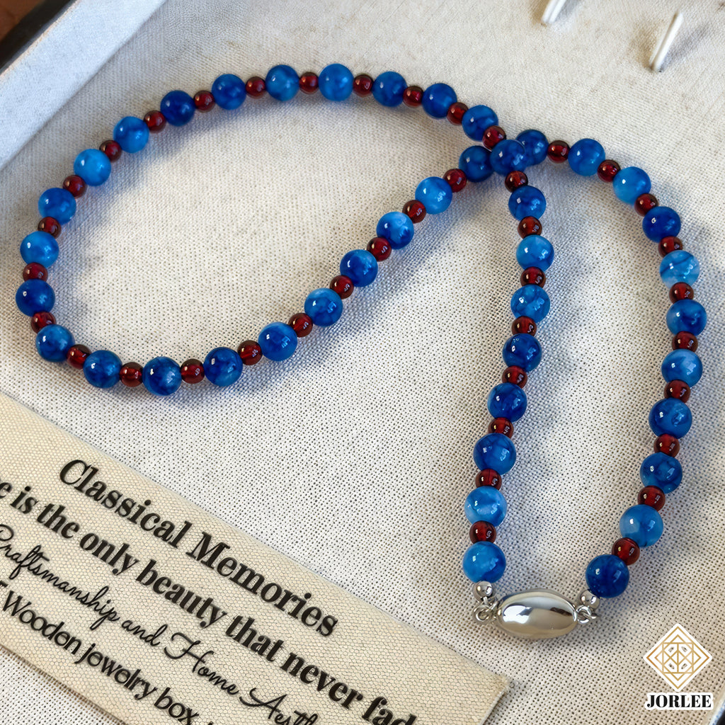 Blue Beaded Necklace