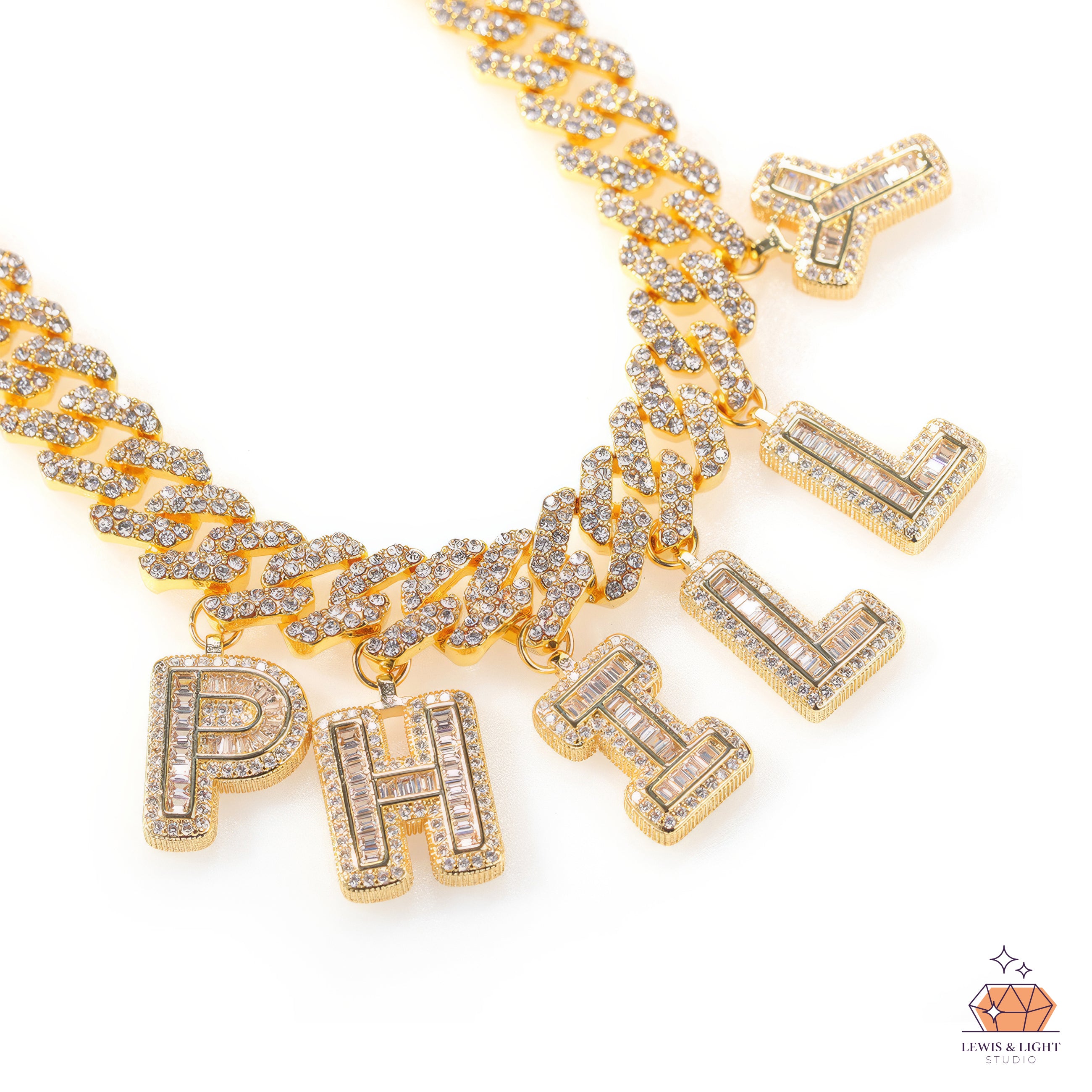 Personalized Hiphop Chunky Letters Choker
