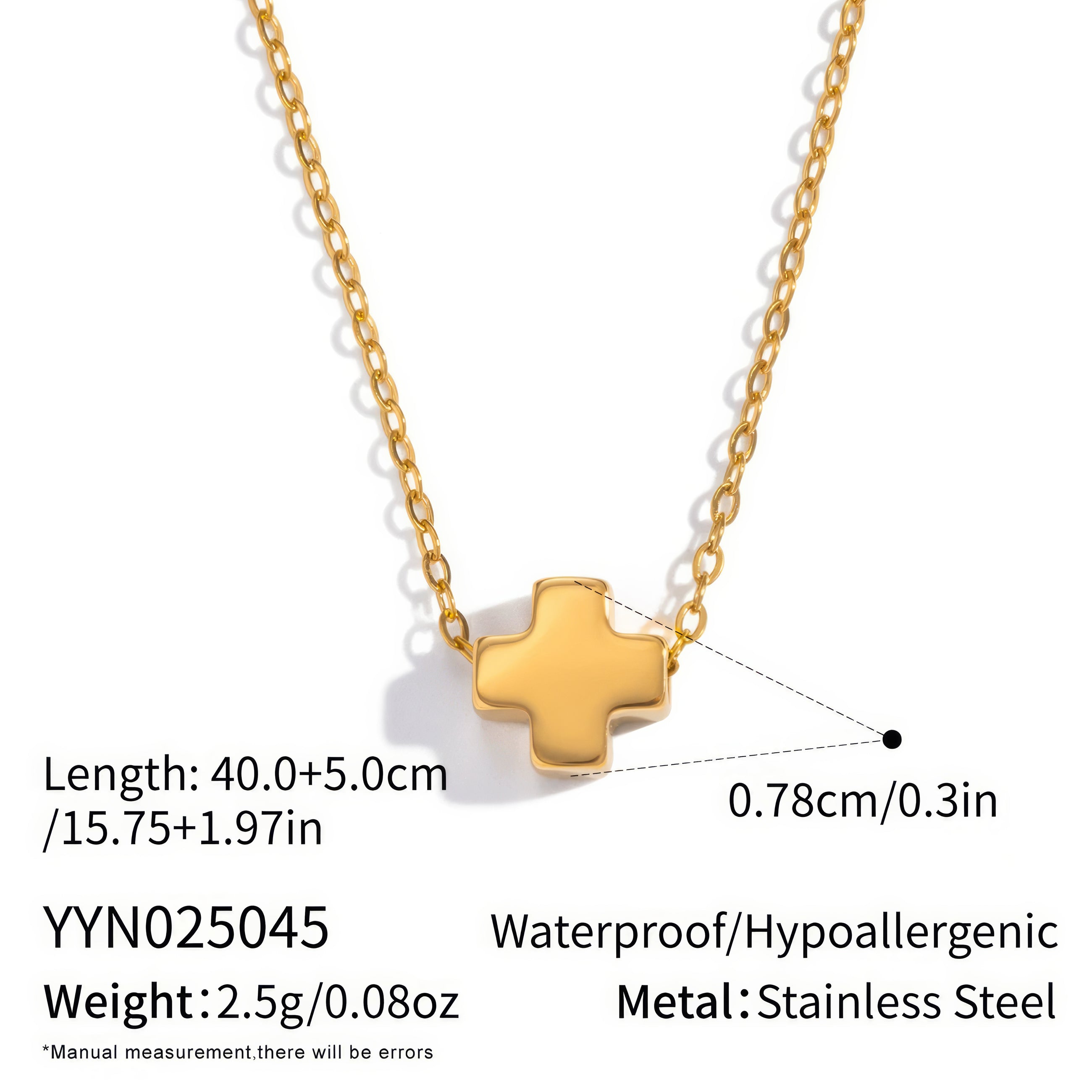 Newton Cross-shape Choker - Gold