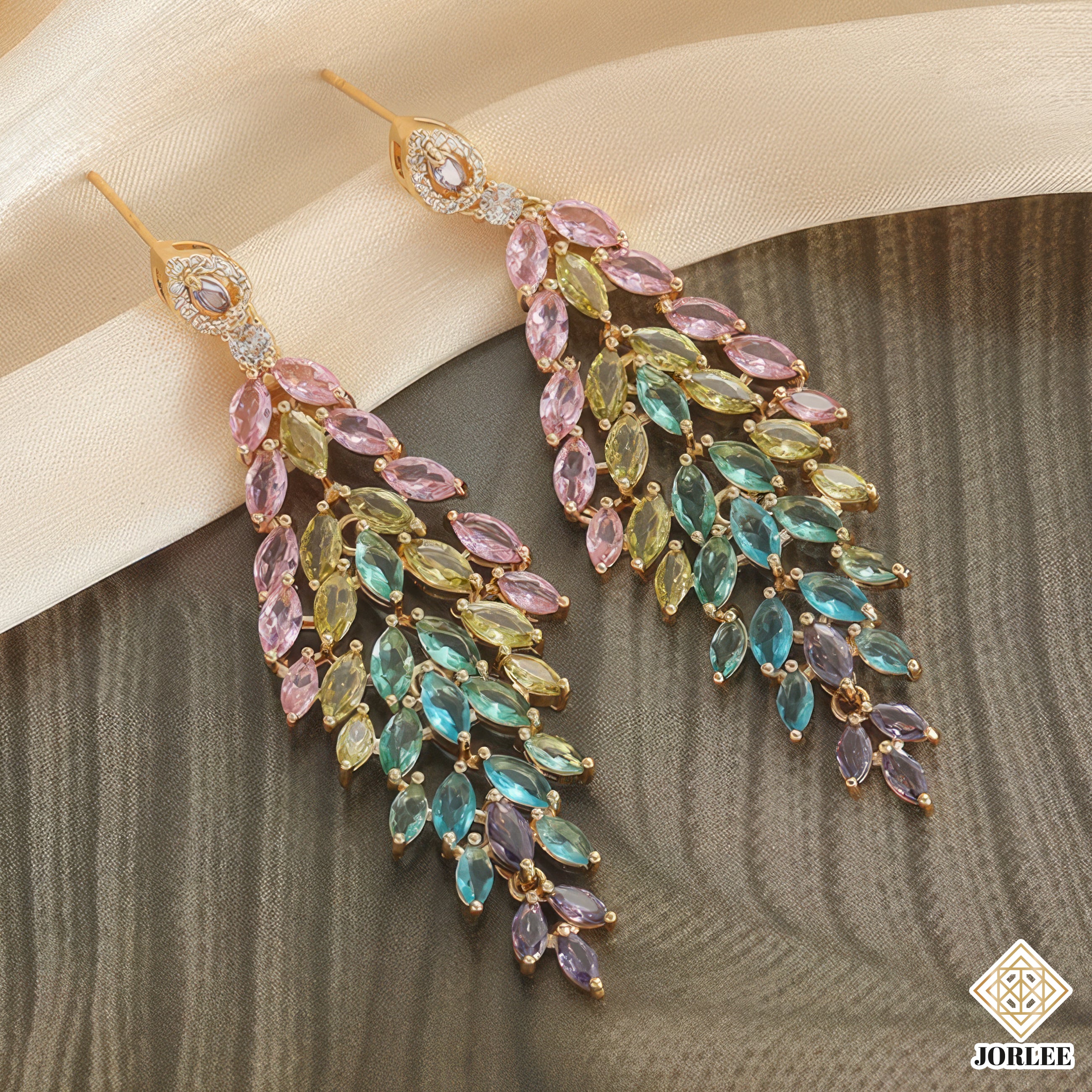 Bridal Crystal Chandelier Earrings