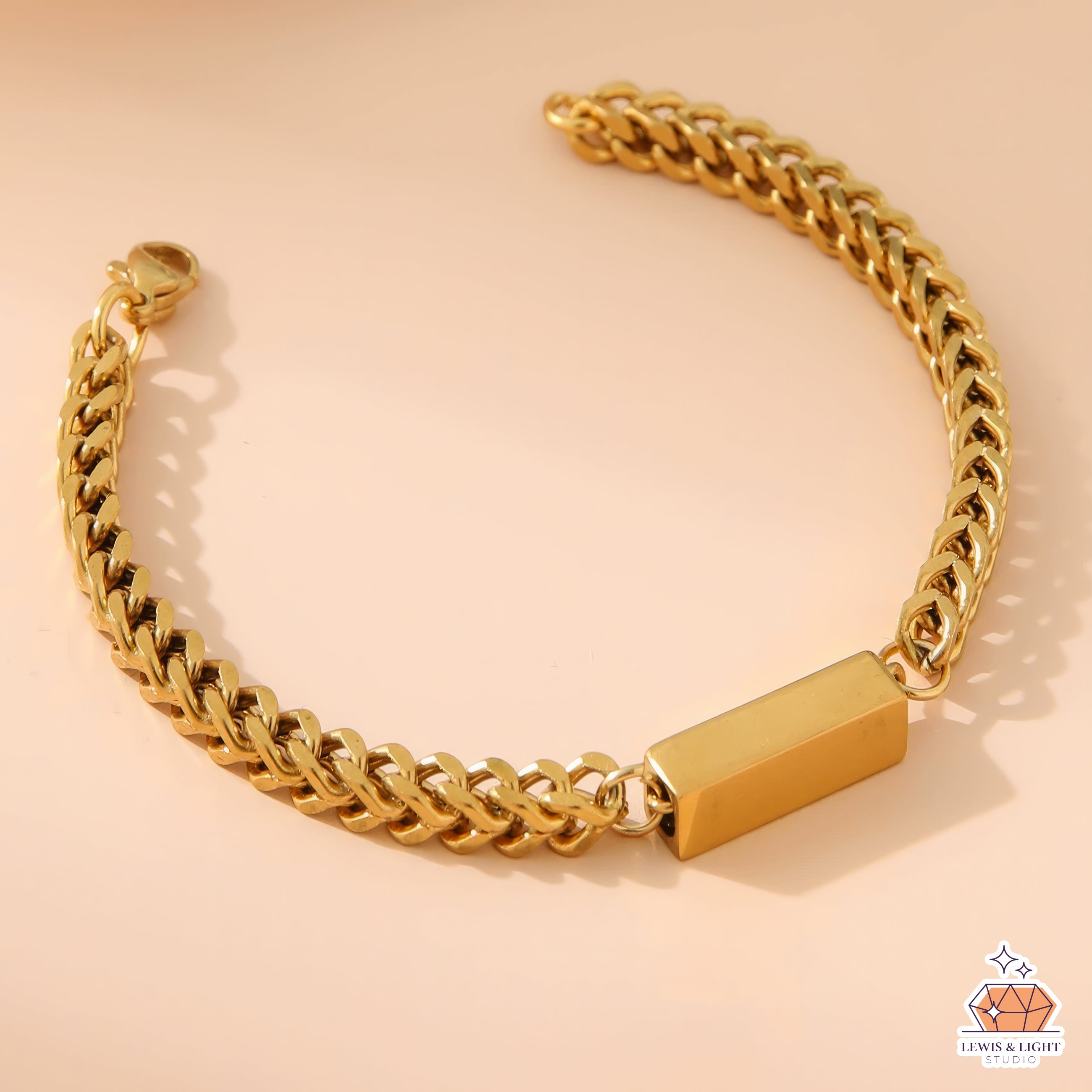 Personalized Tag Bar Bracelet