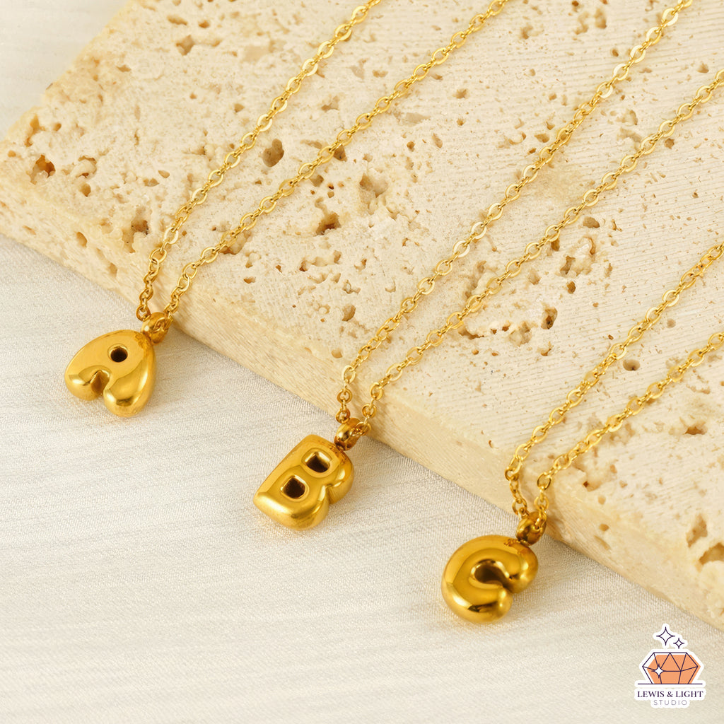 Miniature Monogram Initial - Gold