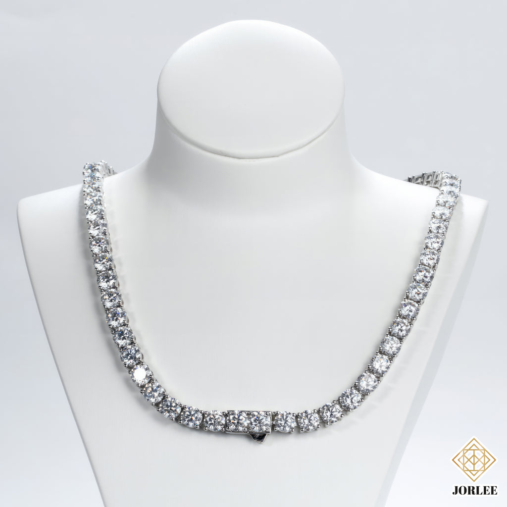 Moissanite Miami Cuban Link Chain S925 Sterling Silver 18K