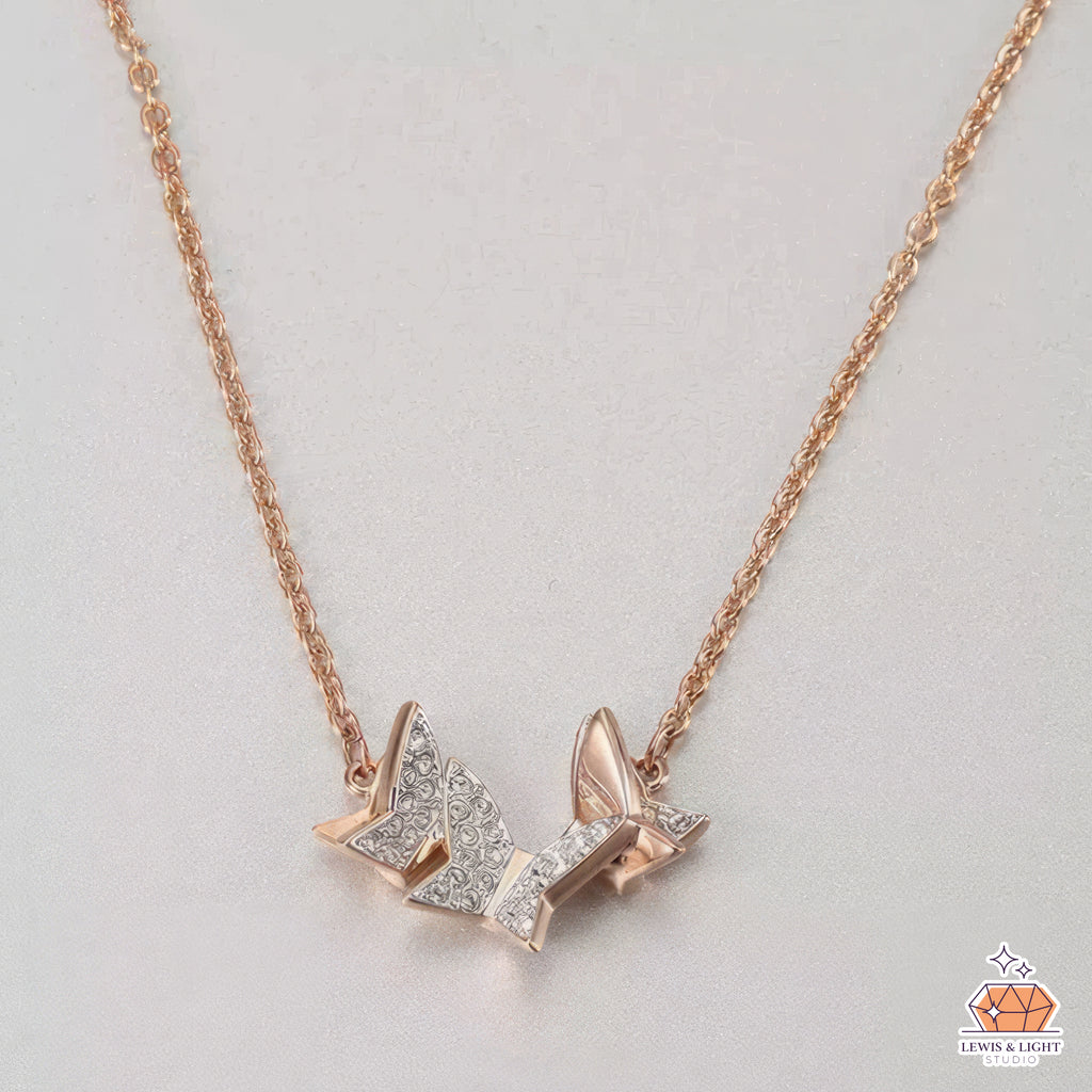 Glinda-Schmetterlingskette – vom Stil von Ariana Grande inspiriert