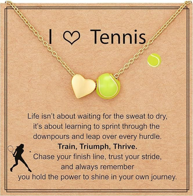 Love Sports Charm Necklace | Football Soccer Baseball Rugby Pickleball Volleyball