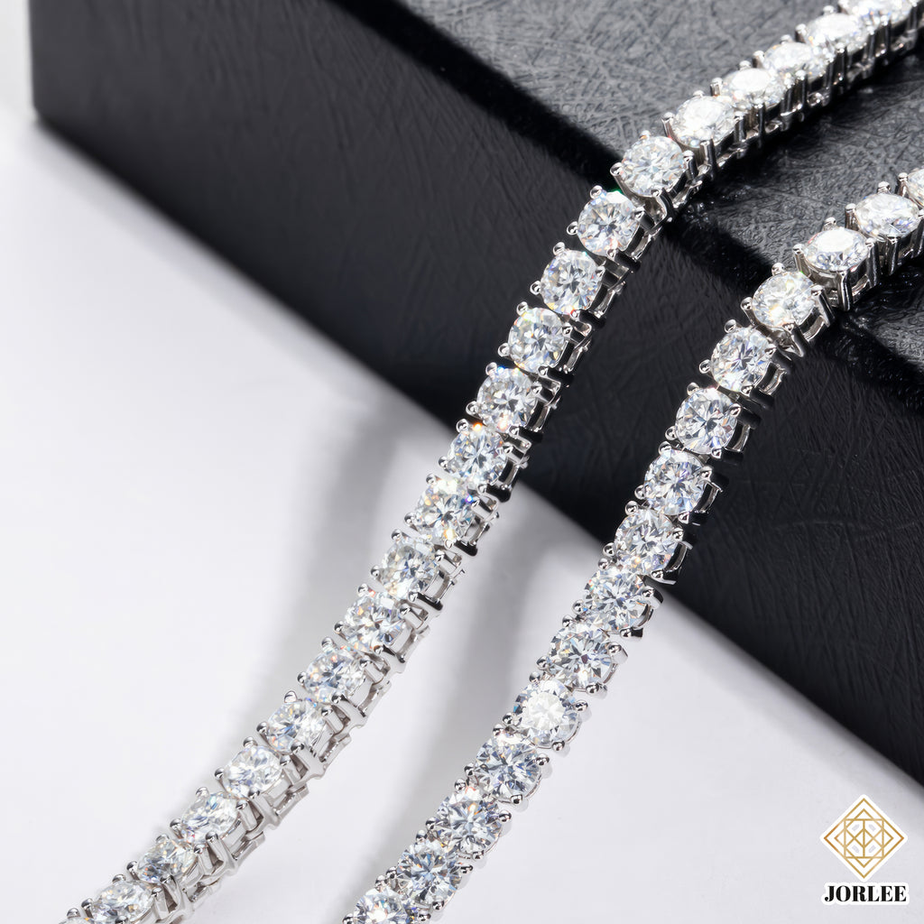 Moissanite Miami Cuban Link Chain S925 Sterling Silver 18K