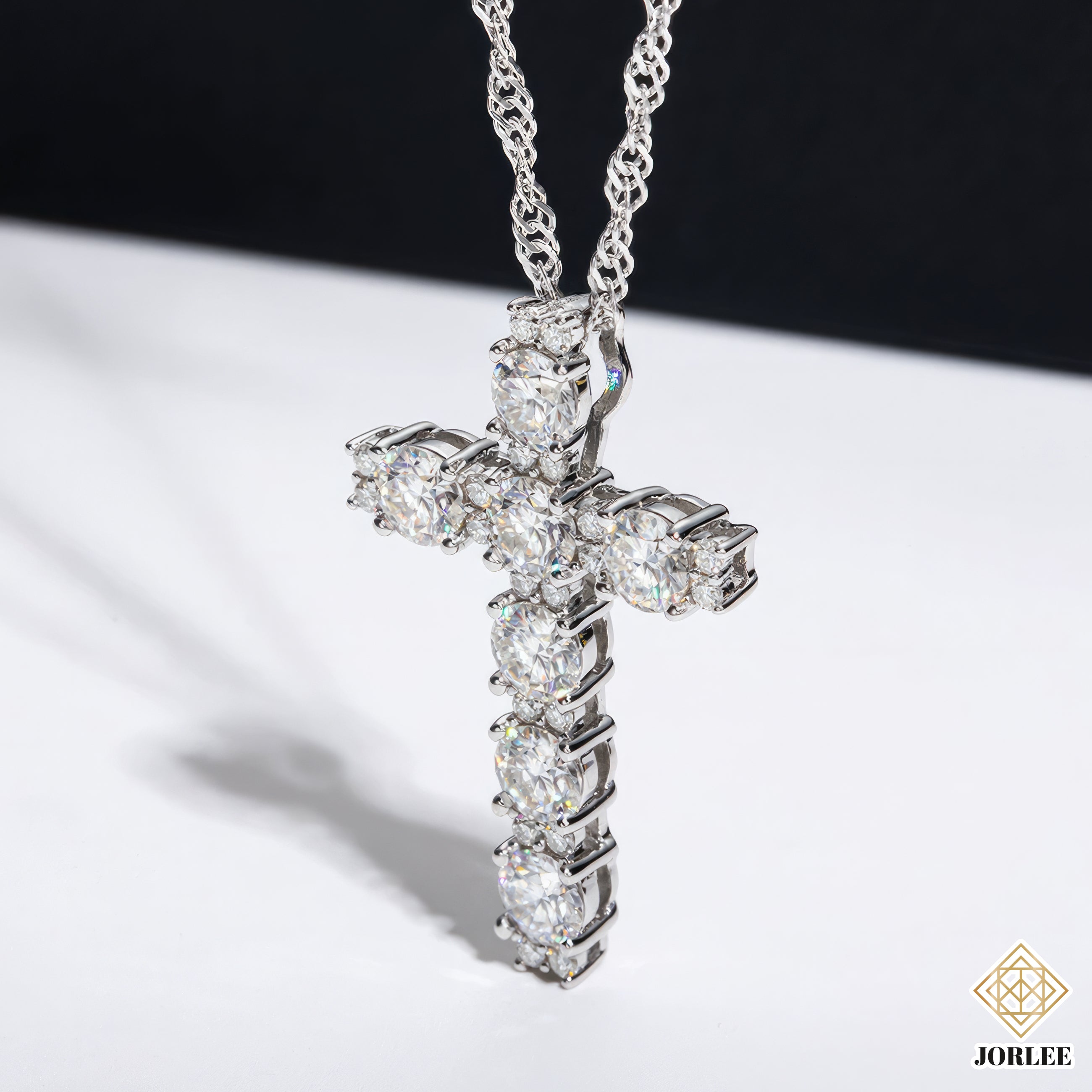 Karoline Leavitt Inspired Cross Sparkling Bling Necklace