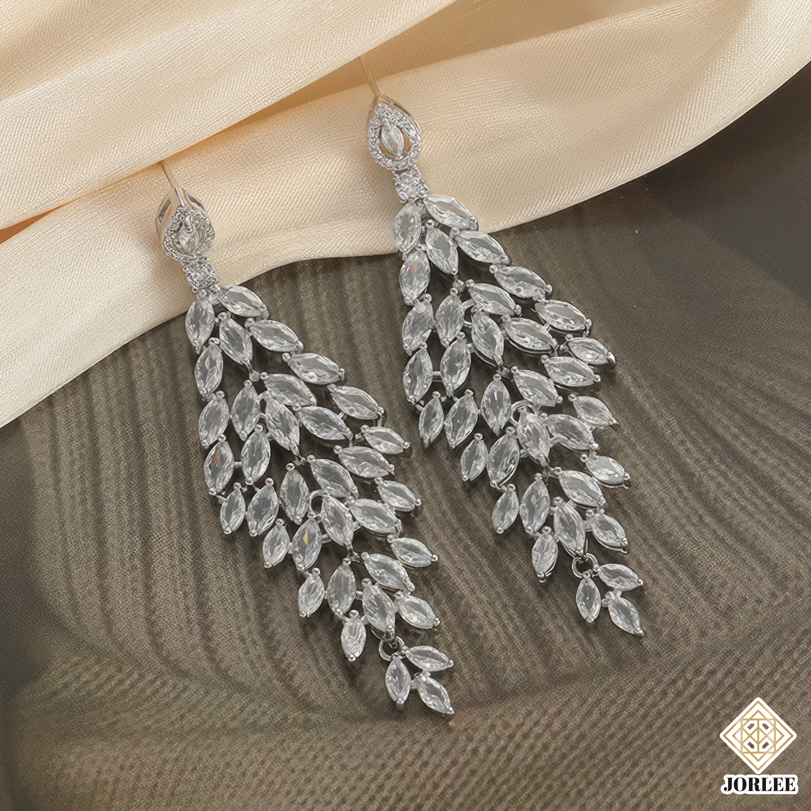 Bridal Crystal Chandelier Earrings