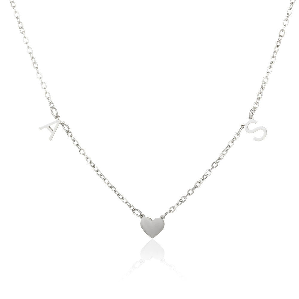 Personalized Minimalist Name Necklace with Spaced Letters – Special Custom Letter Jewelry