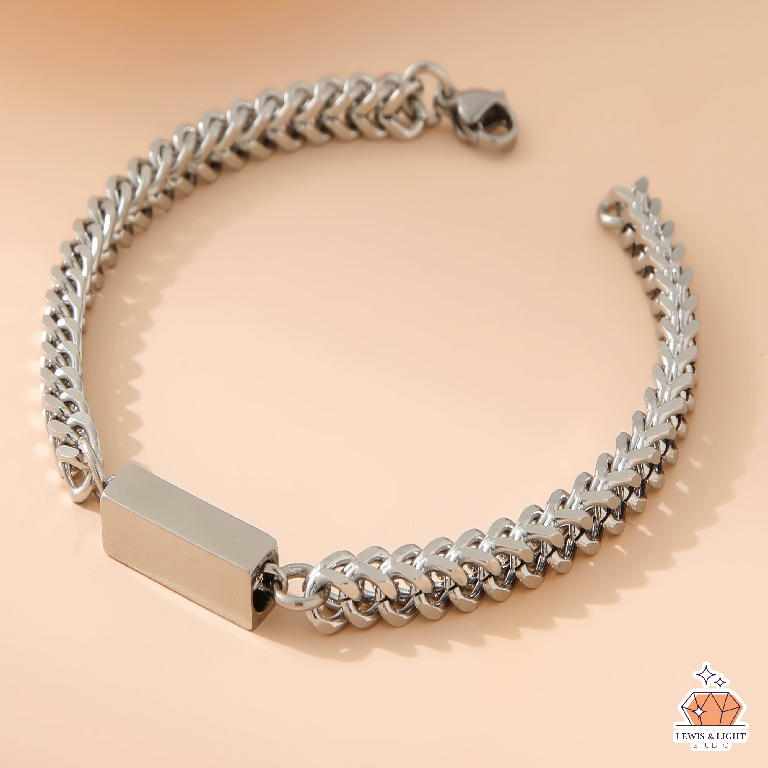 Personalized Tag Bar Bracelet