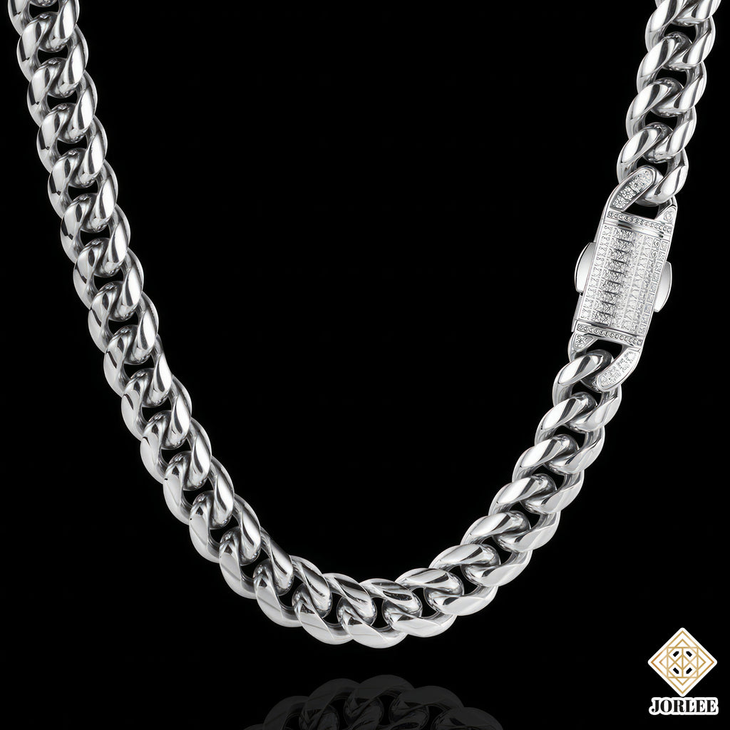 12mm Miami Cuban Link Chain – Gold Plated Mens Necklace, Hip Hop Jewelry, Thick Curb Chain Bling