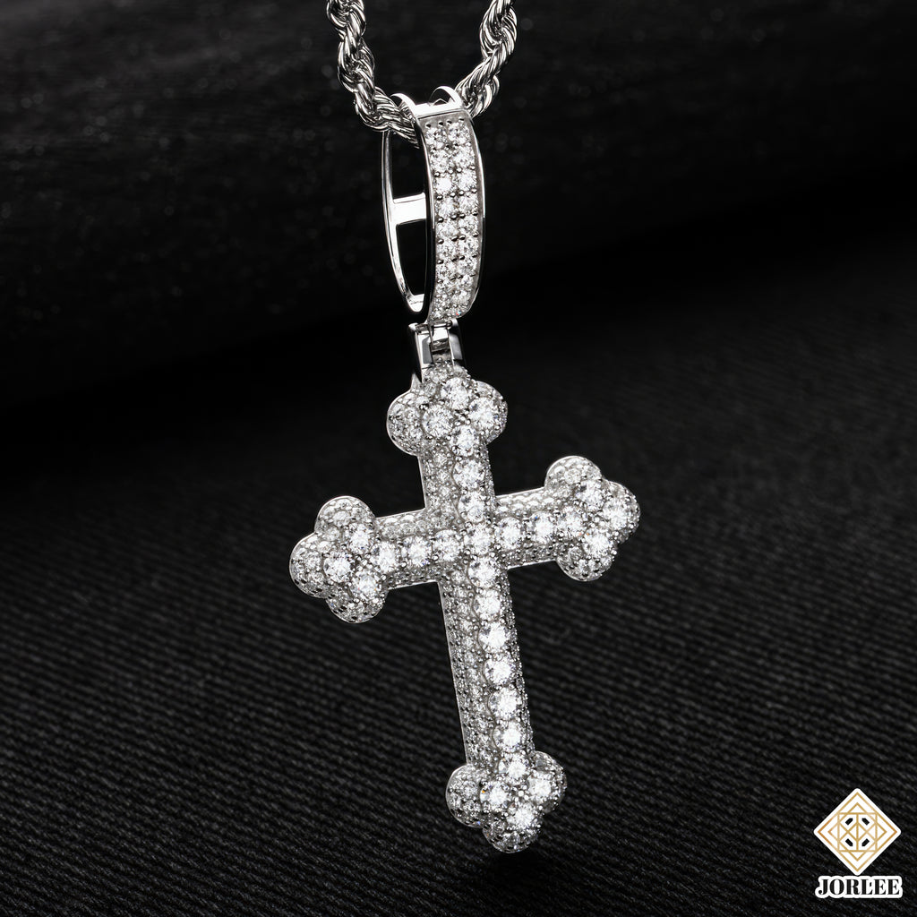 HipHop Style Cross Sparkling Bling Necklace