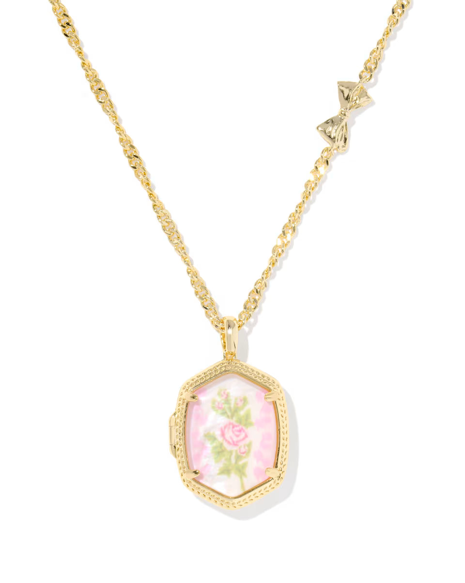 Kendra Scott x LoveShackFancy Daphne Gold Locket Necklace