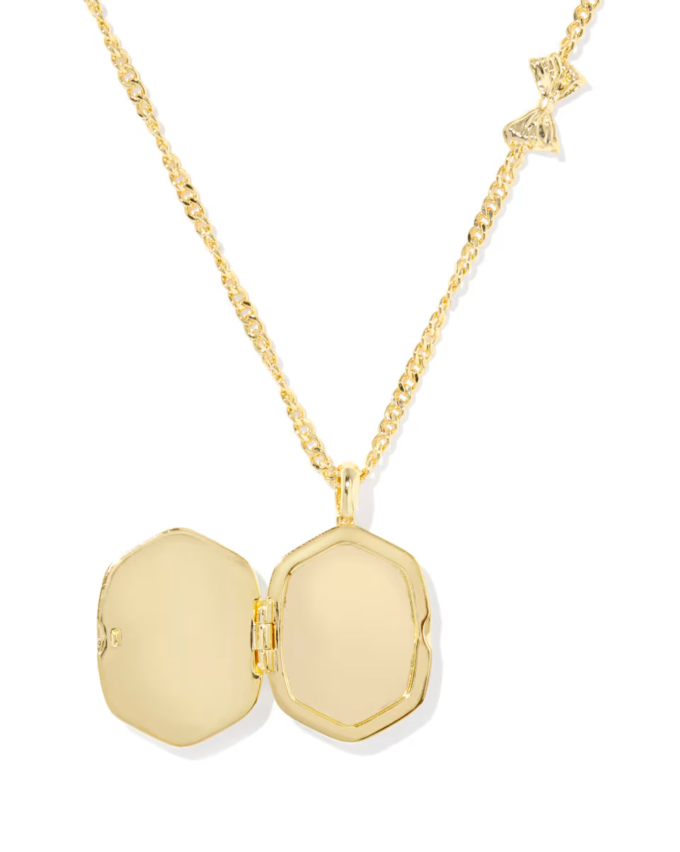 Kendra Scott x LoveShackFancy Daphne Gold Locket Necklace