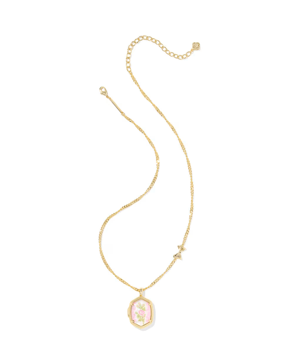 Kendra Scott x LoveShackFancy Daphne Gold Locket Necklace
