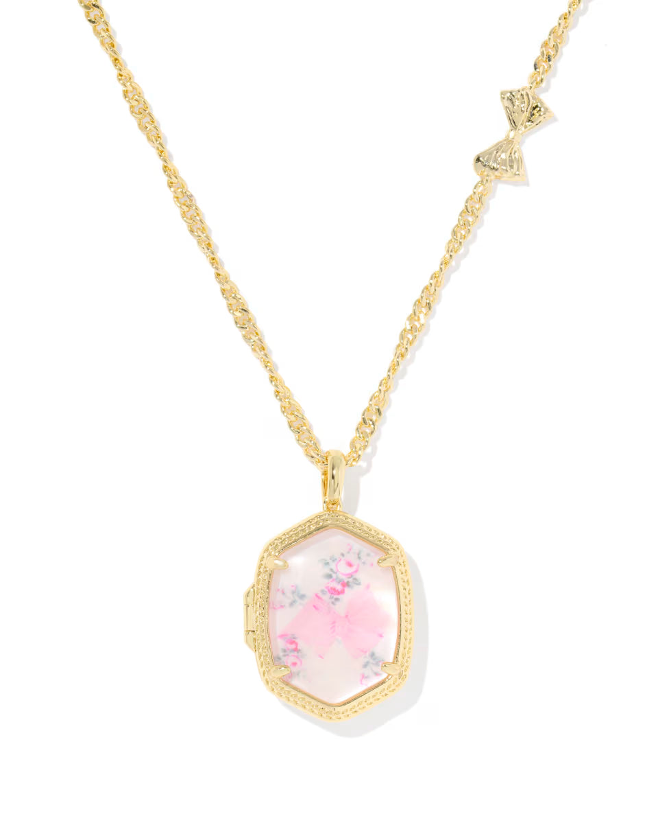 Kendra Scott x LoveShackFancy Daphne Gold Locket Necklace