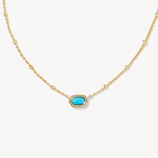 Kendra Scott Mini Elisa Gold Satellite Short Pendant Necklace